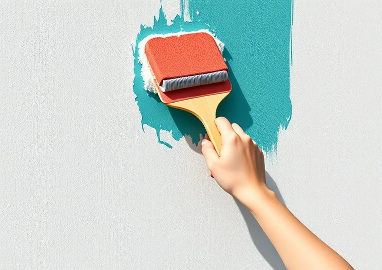 Ponçage et rebouchage des fissures avant mise en peinture